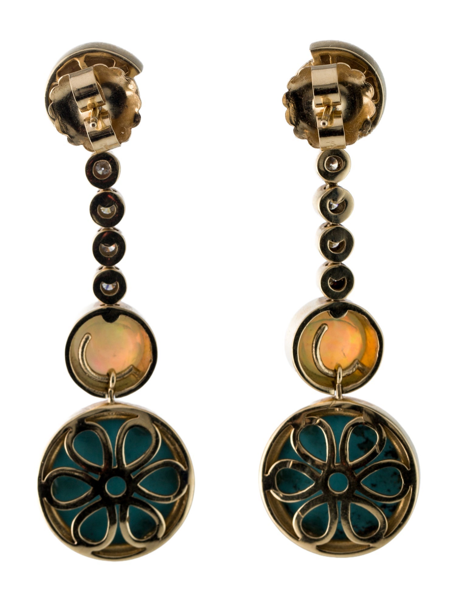 Mason and Books 14K Diamond & Multistone Aristotle Convertible Drop Earrings